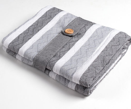 Silk Fashion Διθέσιου Καναπέ Π180xΜ250cm Grey