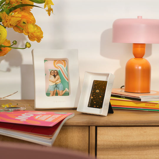 Raeder Wooden Photo Frame With White Frame