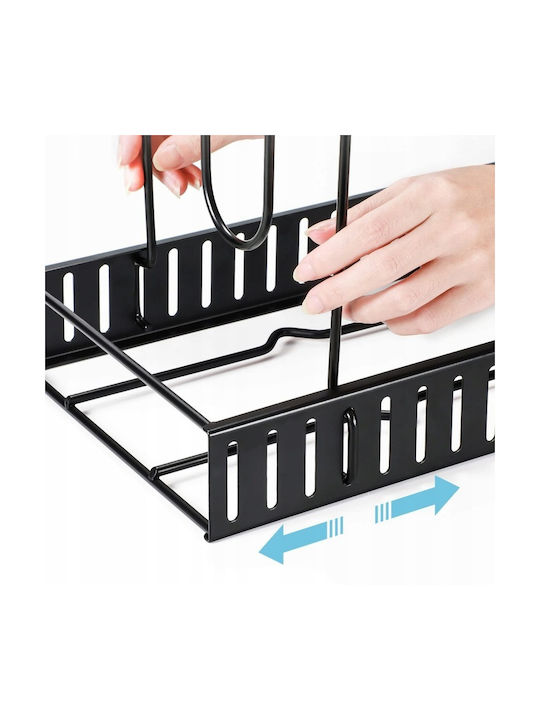 Suport Pentru Oale Și Tigăi Metalic 38x24.5x20.5cm Negru