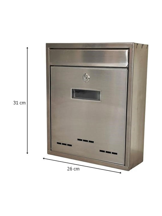 SGTT Cutie Poștală Pentru Exterior Din Inox Gri 31x26x9cm