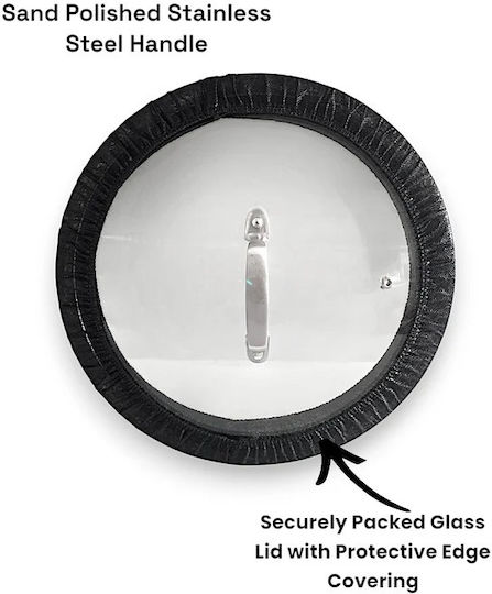 Masterpan Καπάκι για Τηγάνι και Κατσαρόλα Γυάλινο 32cm MP-2361