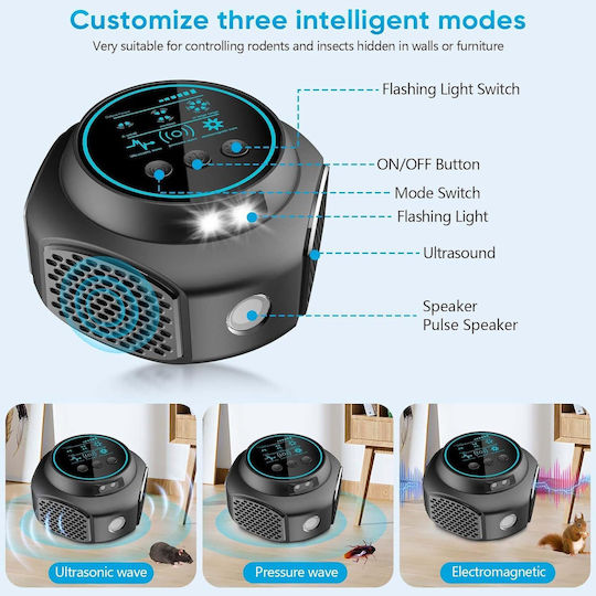 Ultrasonic Rodent Repellent Device 0.12x0.07m