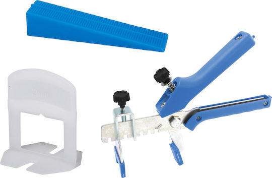 Kit De Separatoare Pentru Plăci Gresie Faianță 100 Distanțiere Autonivelante 1.5mm 100 Spline 1 Cleste