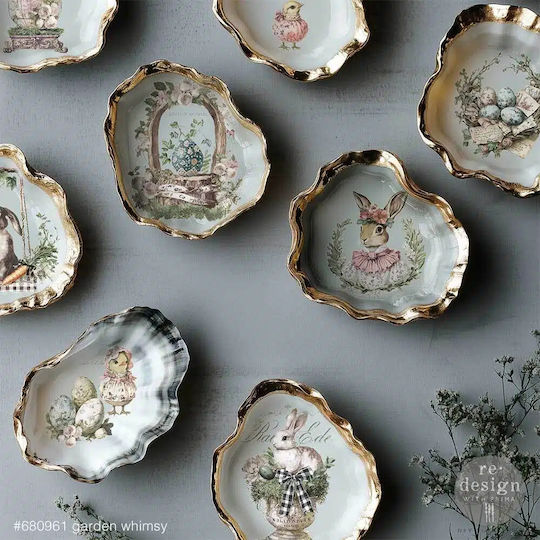 Hârtie Decor Transfer Prima Re-design Garden Whimsy 28x21.5cm 3 Bucăți