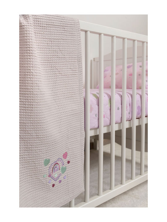 Viokarpet Waffle Lilac Blanket 110x140cm
