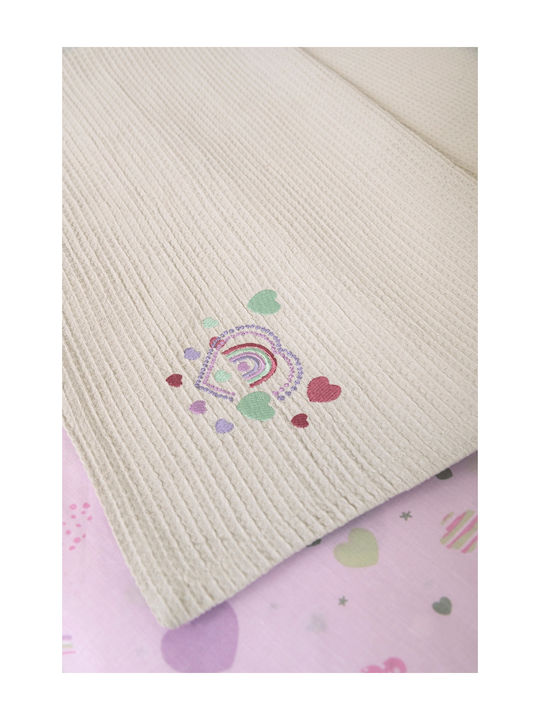 Viokarpet Waffle Lilac Blanket 110x140cm