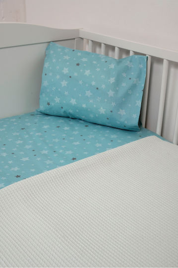 Viokarpet Waffle Blue Baby Blanket 110x140cm