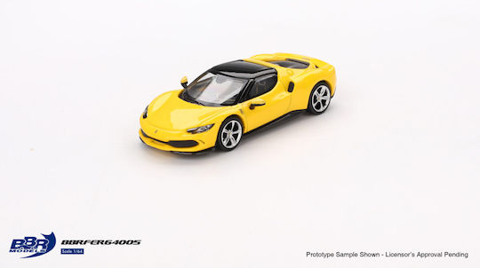 Ferrari 296 Gtb Giallo Modena 2024 Car Model 1:64 Bbr Bbrfer64005