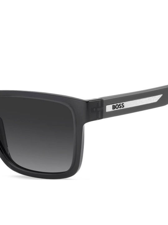 Boss Unisex Sunglasses with Grey Horn-Rimmed Frame 1907/S KB7/9O