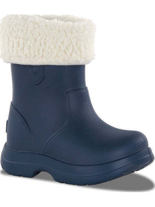Kids Wellies with Internal Lining Navy Blue