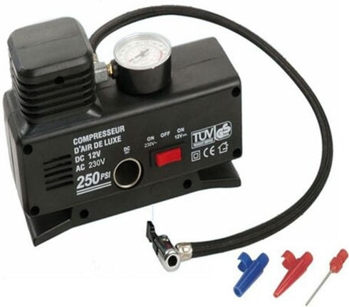 SGTT Auto Practic Autoreifenpumpe mit Kabel 12V