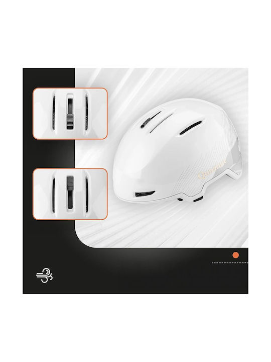 Rockbros Men's Helmet for Ski & Snowboard White