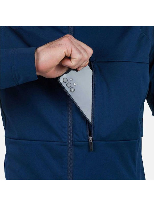 Winter Softshell Waterproof and Windproof Jacket Navy Blue
