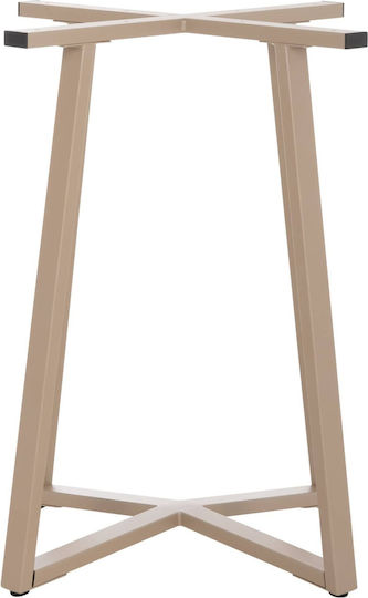 Freebox Βάση Τραπεζιού Μεταλλική Καπουτσίνο 60x60x72cm