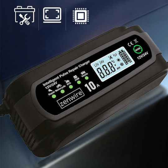 Zenwire JMD-10 Car and Truck Battery Charger 12/24V