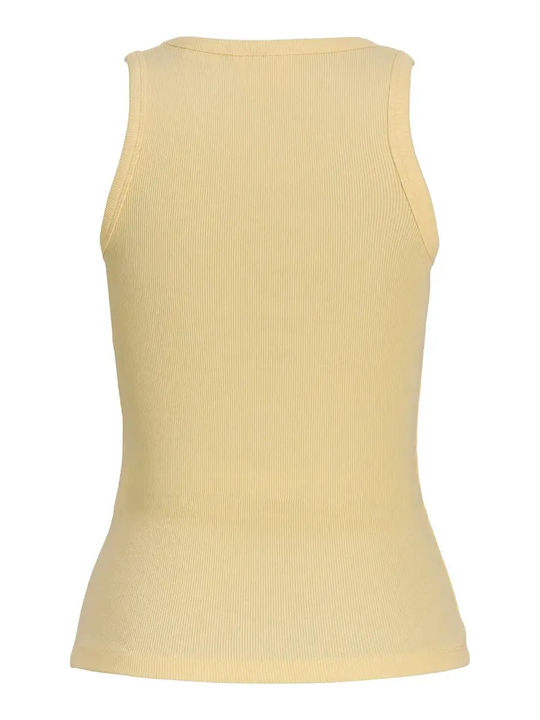 Stretch Women's Blouse Cotton Sleeveless Yellow