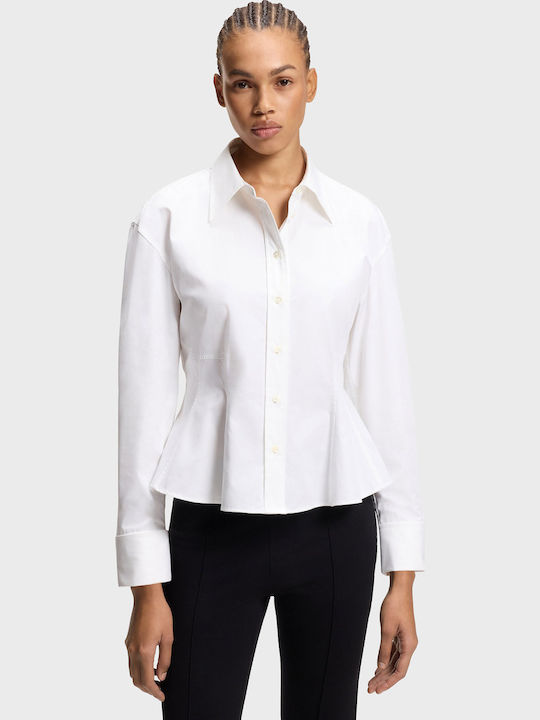 Emperor Women's Long Sleeve Shirt White