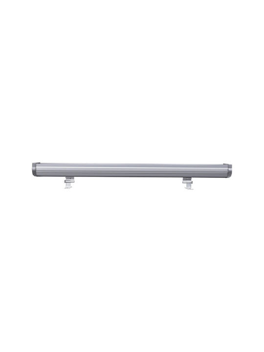 GloboStar Lampa De Podea Pentru Exterior LED Mașină De Spălat Pe Perete 72W Cu Lumină Alb Cald IP66 Gri