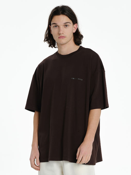 T-shirt Καφέ