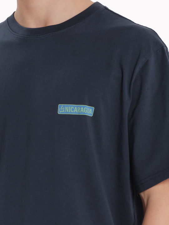 T-shirt Navy Μπλε