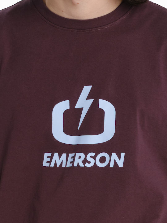 T-shirt Μπορντό