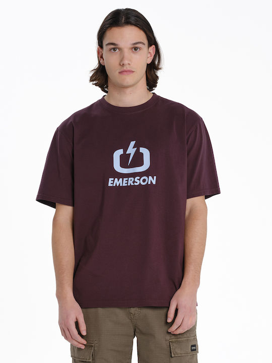 T-shirt Μπορντό