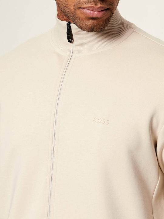 Herren Fleecejacke Beige