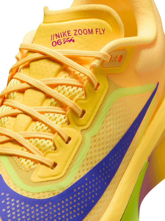 Zoom Fly 6 Ανδρικά Αθλητικά Παπούτσια Running Κίτρινα