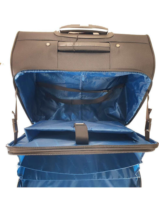 Diplomat Small The Atlanta Collection Cabin Fabric Black Suitcase With 2 Wheels Height 42cm
