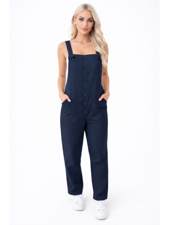 Women's Sleeveless One-piece Jumpsuit Blue SL-ASD90927-26TS-Blue