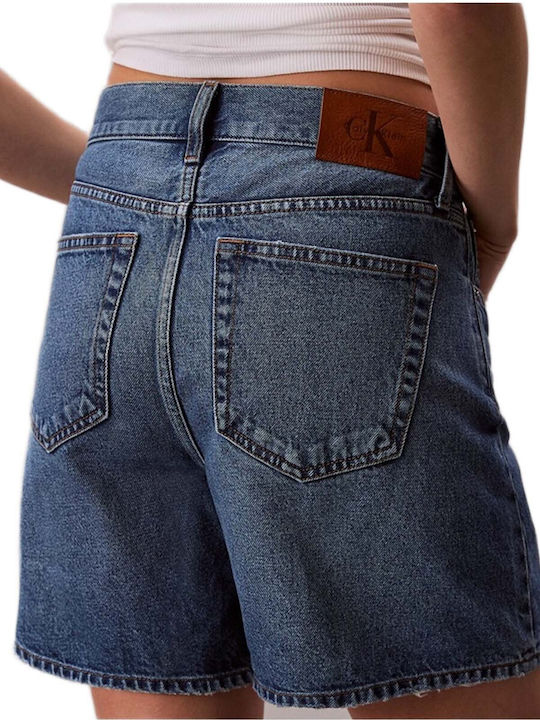 Women's High Waist Jean Shorts Blue Caroline