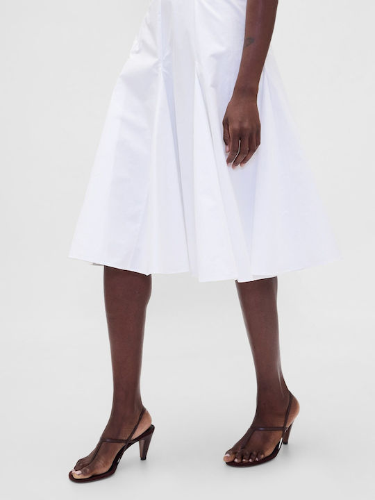 Sommer Midi Damenkleid Optic Weiß