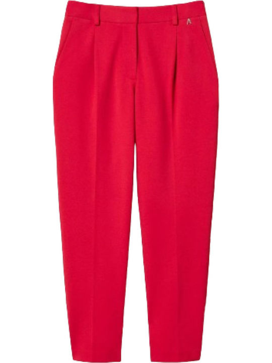 Pantaloni Dama Din Țesătură Magenta