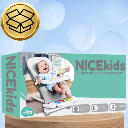 NICEkids Electric Baby Relax with Music Gray for Child up to 9kg