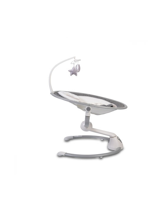 Cangaroo Electric Balansoar Bebe Cu Muzică Gri Pentru Copil Până la 9kg