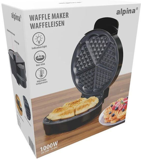 Alpina Switzerland Waffeleisen Für Herz Waffeln 1000W