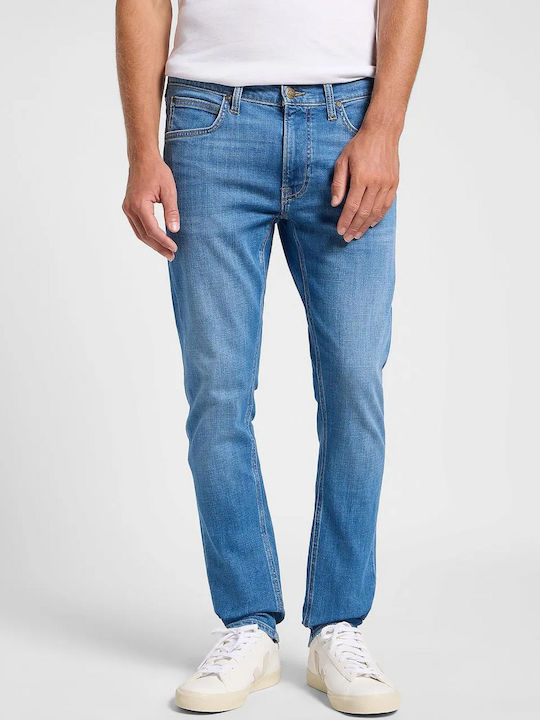 Worn Ανδρικό Παντελόνι Τζιν Ελαστικό με Slim Tapered Εφαρμογή Working Man Worn