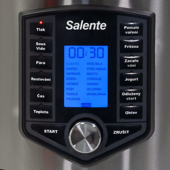 Salente Мултикукър 1500W с Капацитет 6л Сив