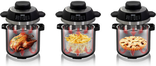 Salente Мултикукър 1500W с Капацитет 6л Сив
