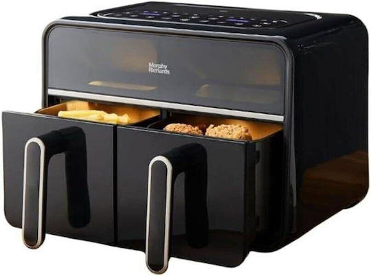 Morphy Richards Air Fryer cu Două Coșuri Detașabile 7.2l Negru MUC-ADT4B