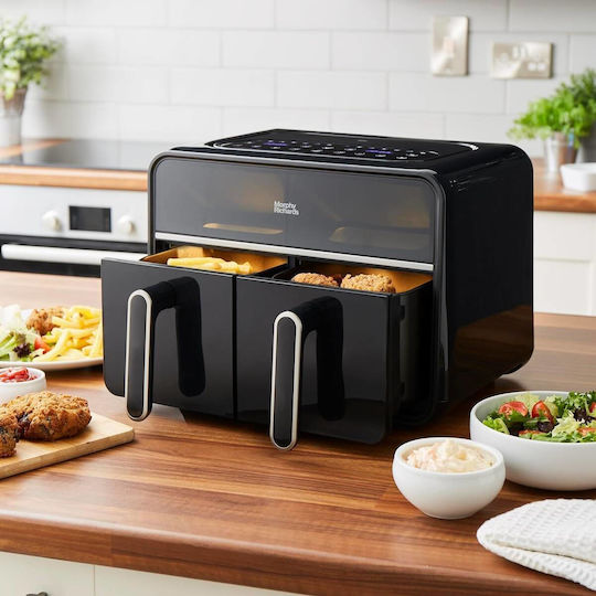 Morphy Richards Air Fryer cu Două Coșuri Detașabile 7.2l Negru MUC-ADT4B
