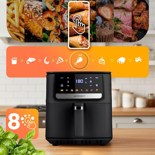 Berdsen Air Fryer 6.5lt Μαύρο BD-662