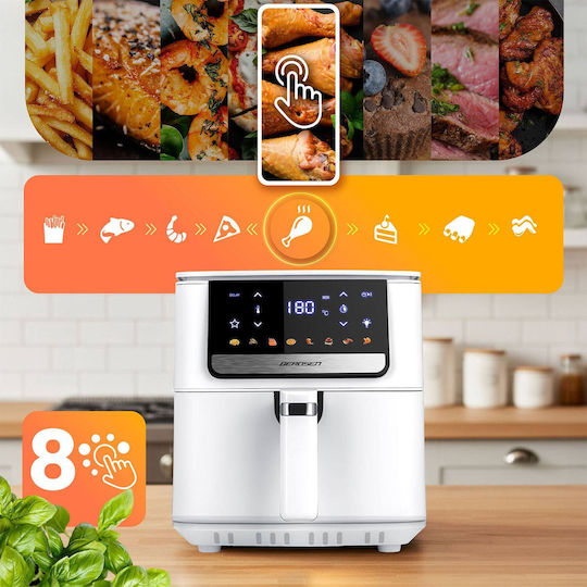 Berdsen Air Fryer 6.5lt Λευκό BD-662