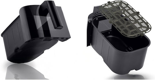 Berdsen Heißluftfritteuse mit Doppeltem Abnehmbaren Behälter 10,2 lt Schwarz BD-657