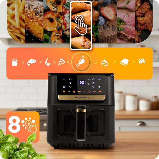 Berdsen Heißluftfritteuse 6.5lt Schwarz BD-655
