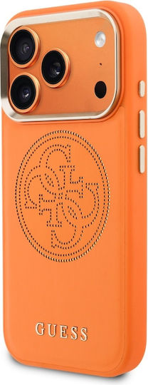 Guess Umschlag Rückseite Synthetisches Leder Orange (iPhone 17 Pro)