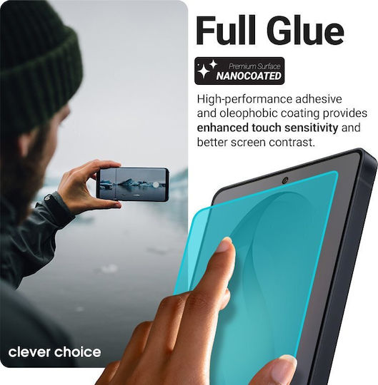 Crong 2.5D 0.33mm Full Glue Tempered Glass Black Compatible with Google Pixel 9 Pro XL Pixel 10 Pro XL