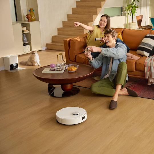 Roborock Q10 PF+ Прахосмукачка Робот с Лазерно Картографиране и Всмукателна Мощност 10000Pa Бяла