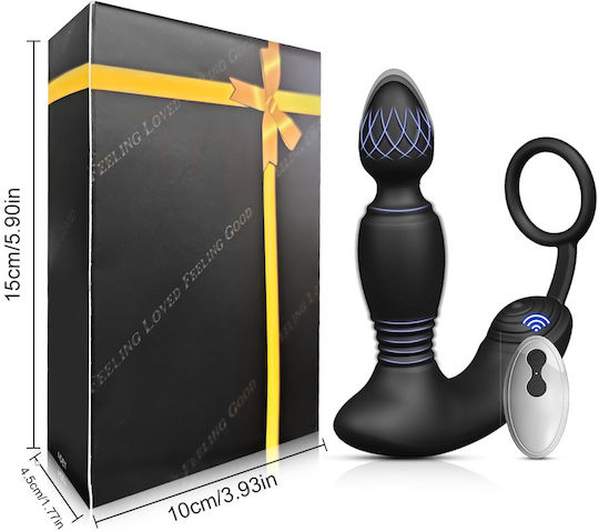 Kinksters Anal Plug with Wireless Function and Vibration Black