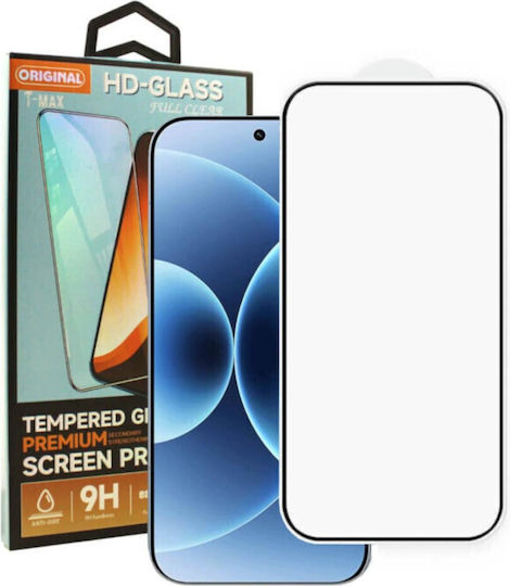 3D Vollkleber Vollflächig gehärtetes Glas Schwarz (Redmi Note 15 Pro 5G)